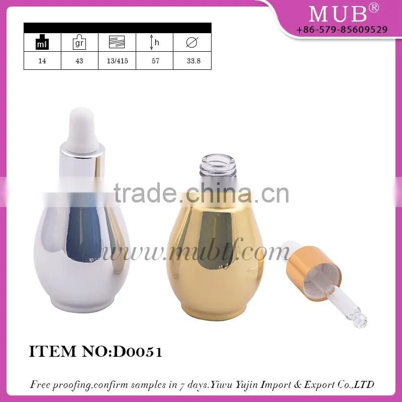 D0046 dropper bottle perfume glass bottles for cosmetic gifts