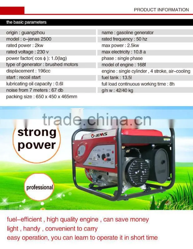 160 gasoline power generator whole machine and spire sparts