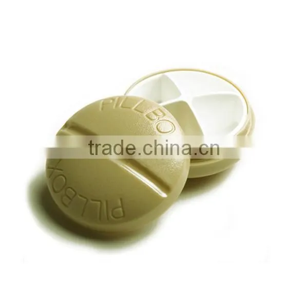 Round Mini Child Resistant Pill Box