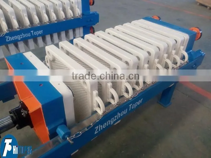 Automatic once opened filter press, press filter 4m2