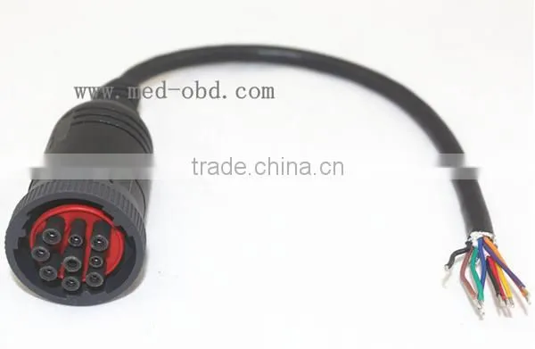 J1939 (9pin) Female Connector to Open End, 1ft