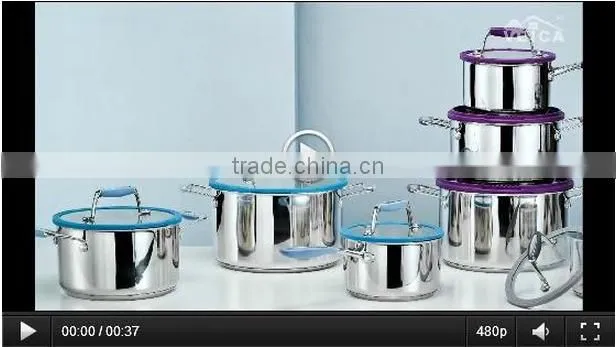 New Arrival 7 pcs stainless steel cookware cooking pot non-stick cookware set