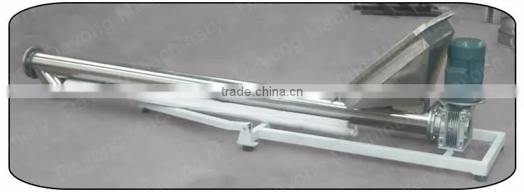 Engineers available to service machinery overseas grain screw conveyor stainless steel price