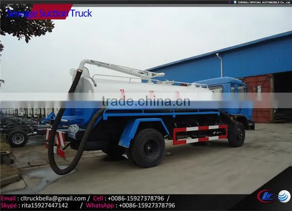 10m3 DONGFENG sewage sucker truck sale , sewage sucking truck for sale