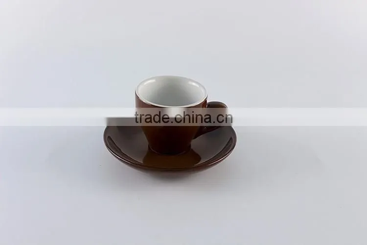 Best selling bulk products cup ceramic black coffee mugs and saucers