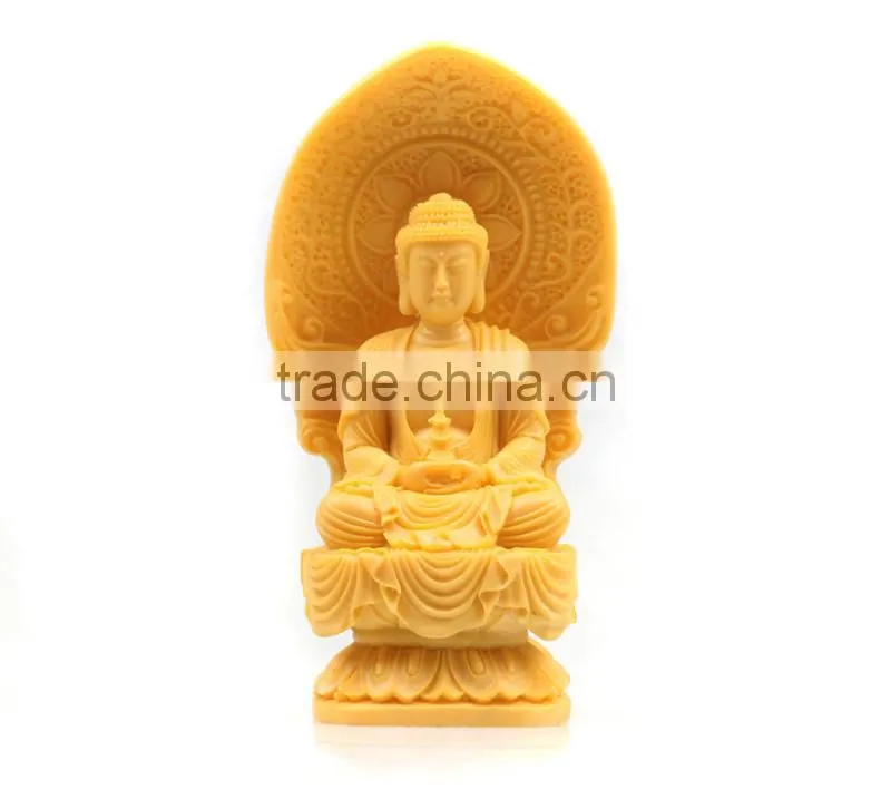 Ployresin Antique Gold Buddha Statue