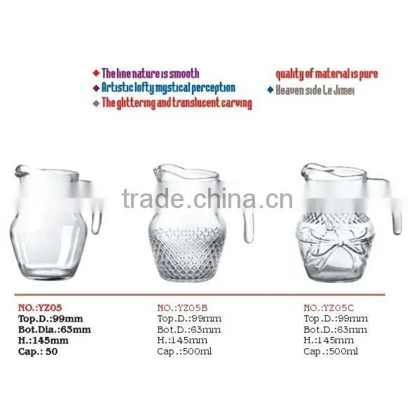 Hotel or home glass ice bucket
