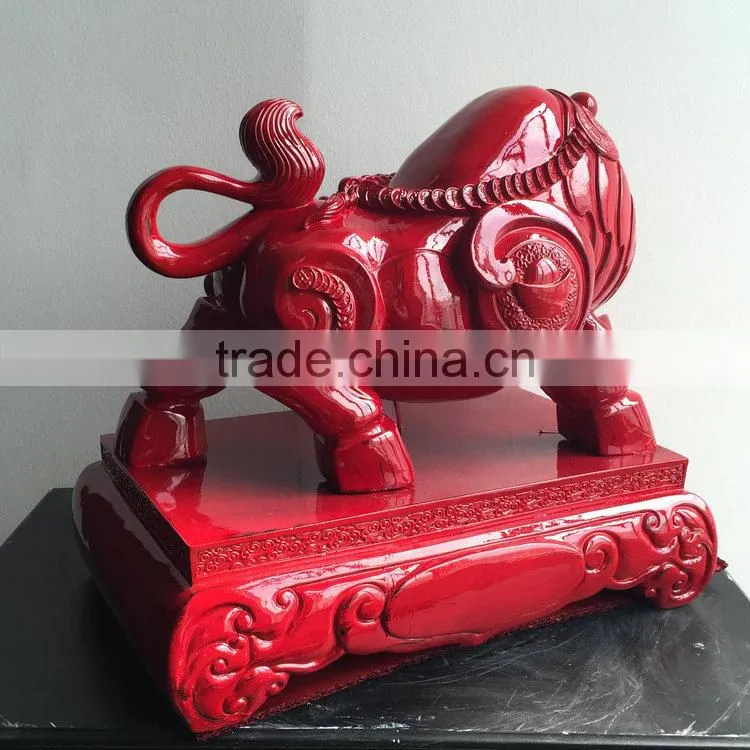 Resin bull statue decoration