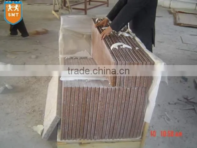 Gold emperador luxurious marble step for house