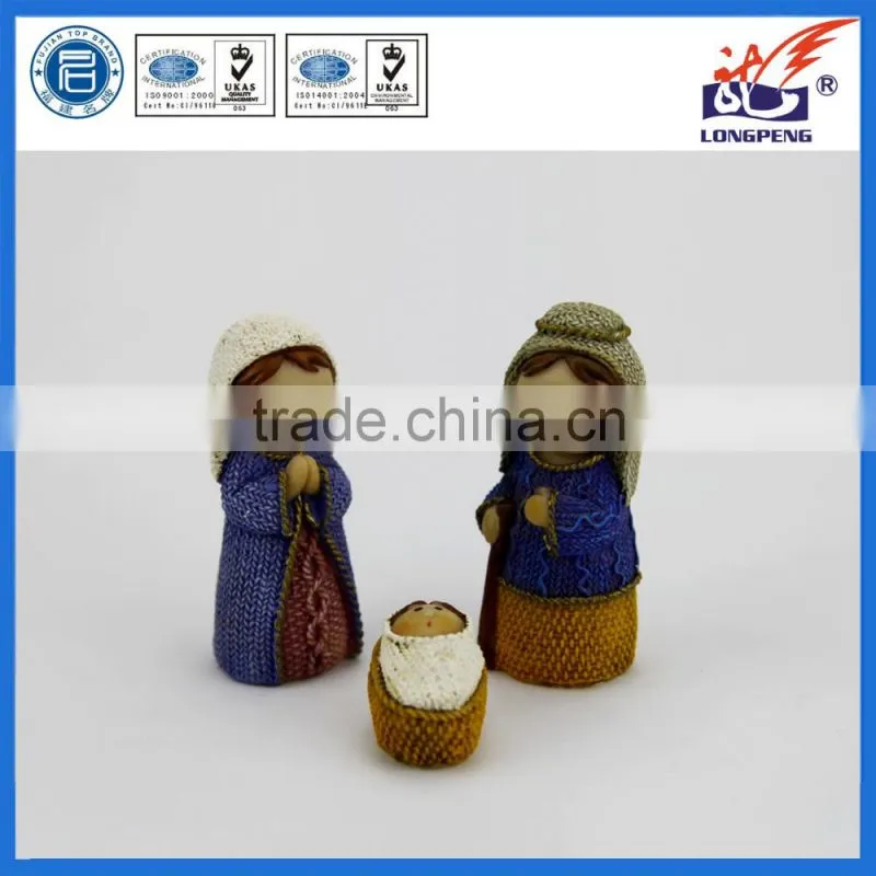Cute Mini Christmas Nativity Set with Jesus Mary Joseph,Mini Nativity Figurine Set