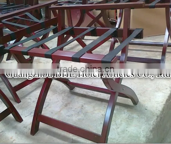 bedroom wood luggage rack