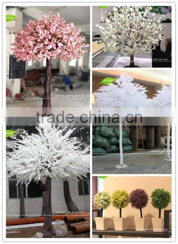 Red Plastic Leaves Artificial Maple Tree 3 meter for Home/Office/Hotel Decorations