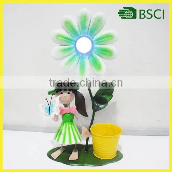 Leaves shape metal parts for home garden decoration