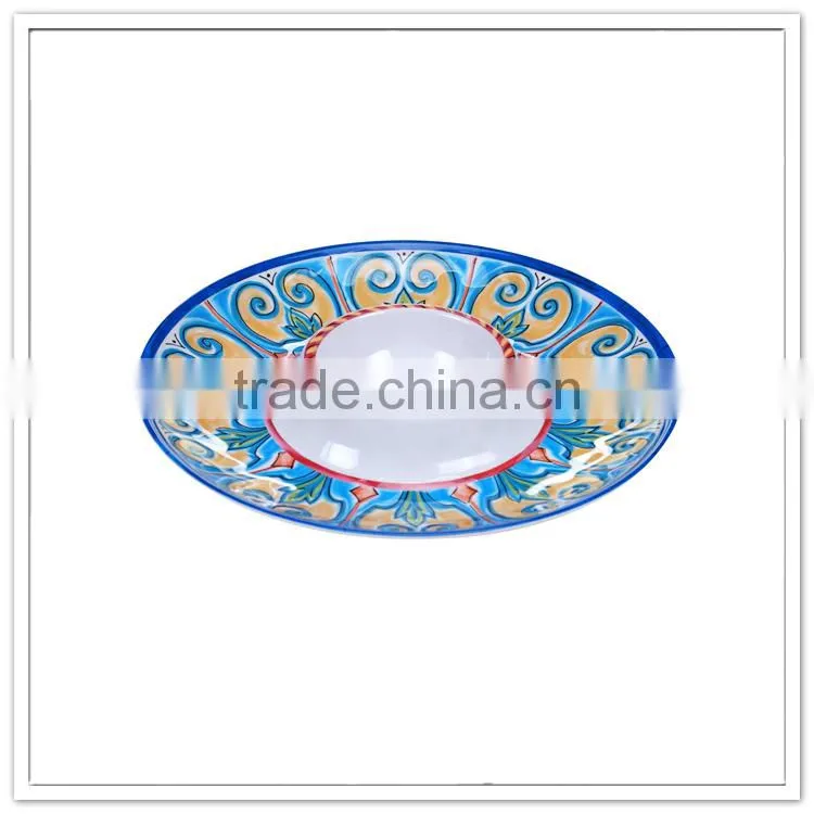 12" inch Mischievous Slipper design printing on party 30cm melamine chip&dish plate