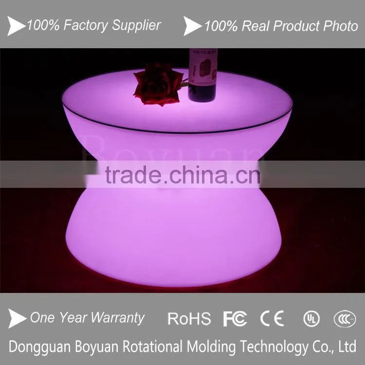 popular party led table, nightclub luminous furniture with led light, rechangeable color bar led table