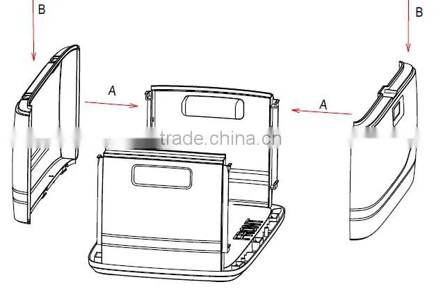 High quality plastic storage box, storage bin, container, case