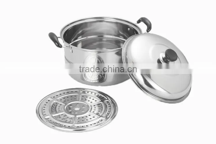 24cm Double lalyer Stainless Steel Steamer Pot Food Steamer