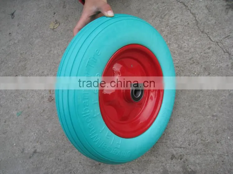 hand cart hand truck durable tubeless 4.0-8 PU foam wheel