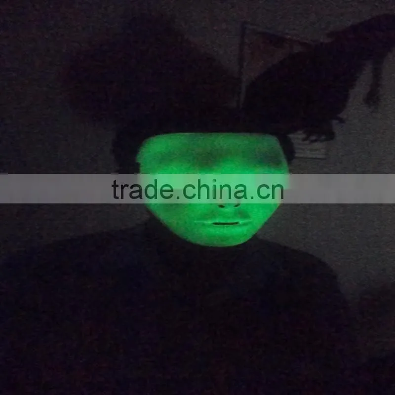 PVC Plastic Jabbawockeez Mask Noctilucent False Face Mask
