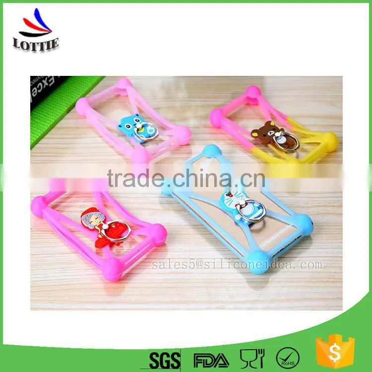 Hot sale 3d cartoon silicone phone case universal Silicone Phone Holder,Soft Silicon phone cases cover