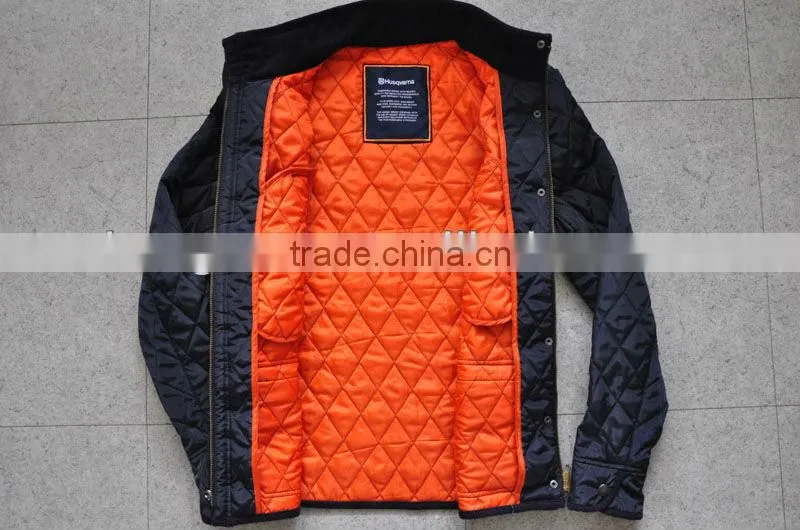 European style Diamond stitching cotton padding quilted Bomber jacket