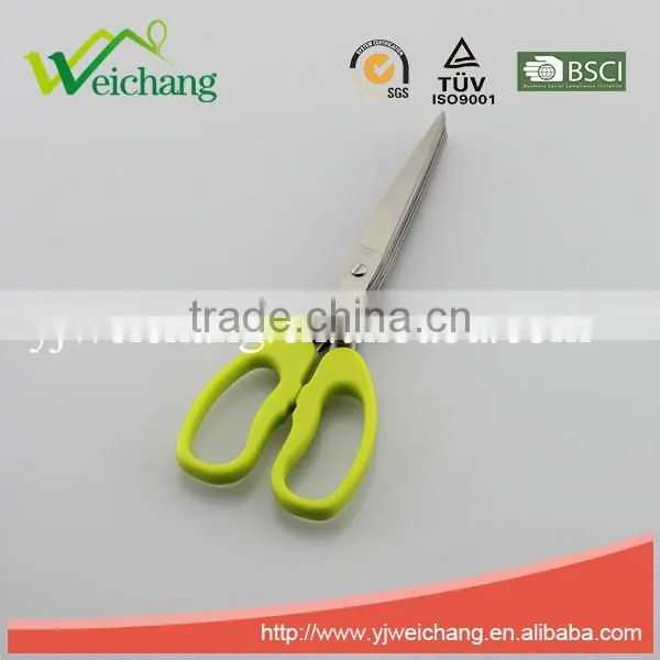 WCSC0532 premium Soft grip Stainless Steel Precision 5 LAYER BLADES SCISSOR New Design