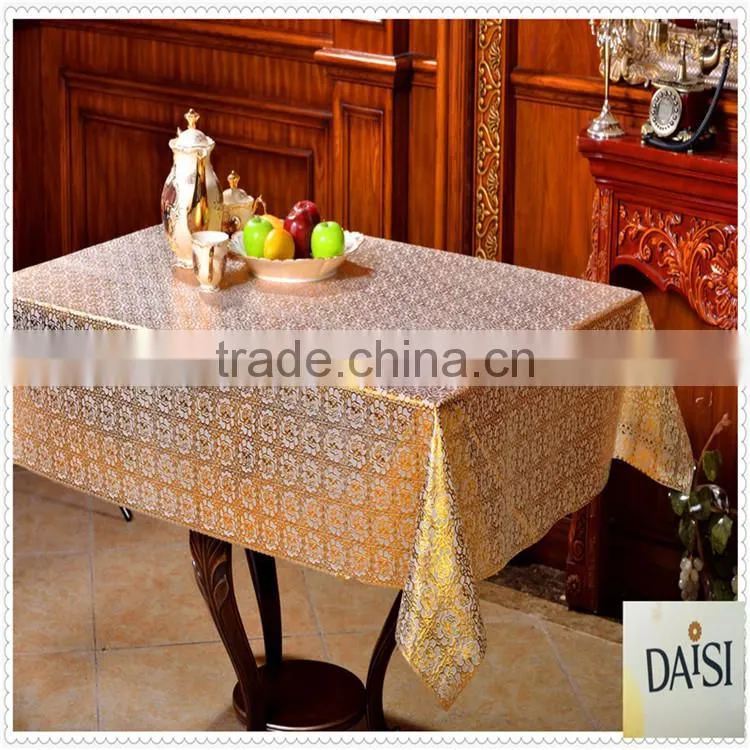 Cheap plastic tablecloths lace embossed vinyl tablecloth