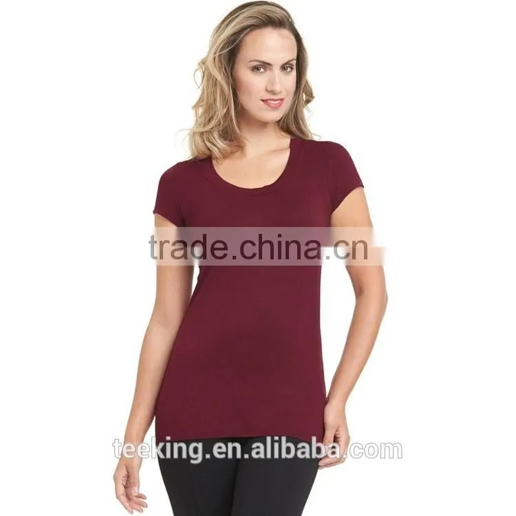 2017 new design plain sport training t shirts women