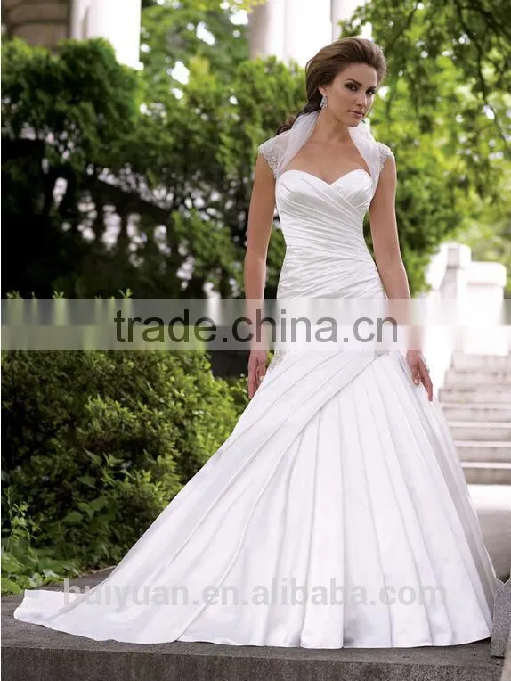 pink lace backless A-line crochet wedding dress