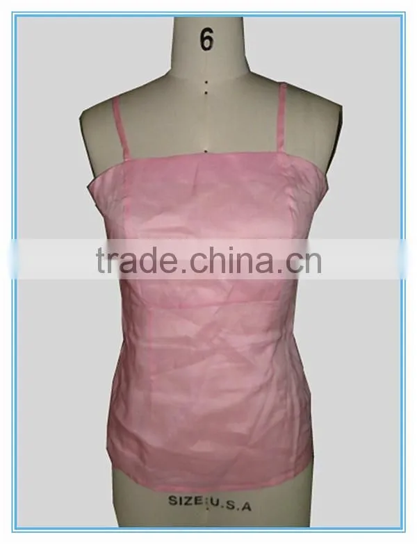 Fashion And Stylish Ramie Blouses New Models With Pink Color