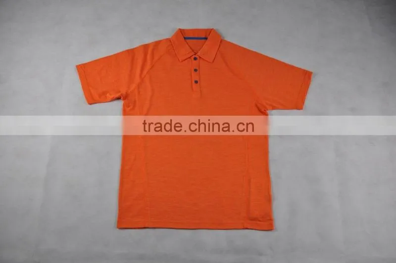 100% Men's Superfine Merino Wool Fashionable Golf Polo T-Shirts Size Plus