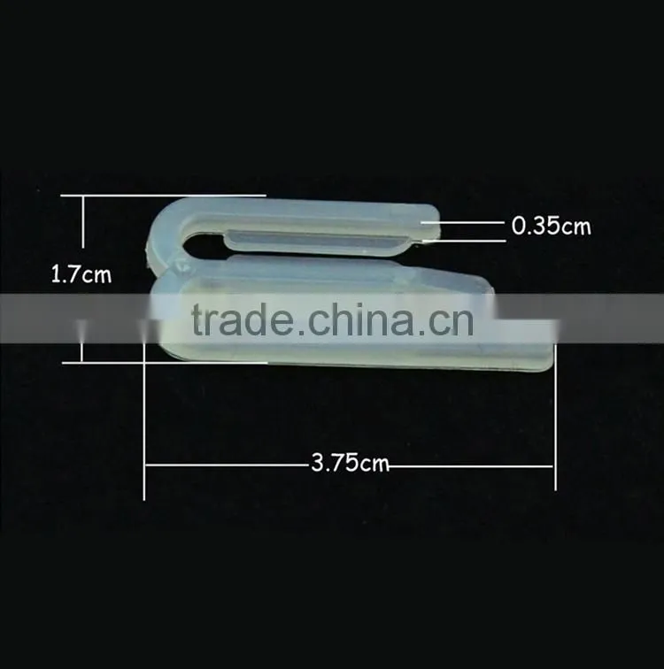 High Quality 3.75*1.7*0.35cm Clear Colored Plastic Shirt Clip for Garment Packing