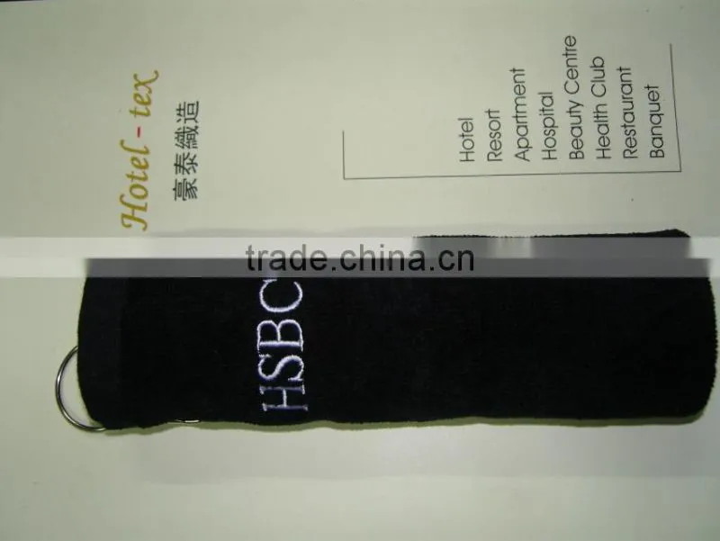 Luxury Golf towel with embroidery logo, hotel towels