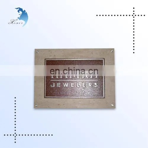 High Quality Custom Screen Printing Durable Firm Metal plate logo