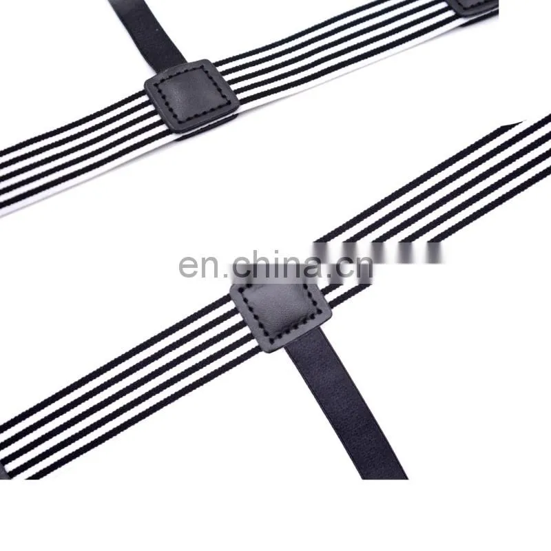 Wholesale mens new style shirt suspenders shirt stays holders