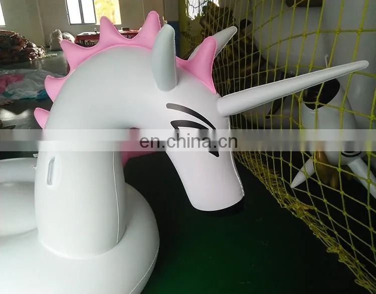 6P Giant Swimming Inflatable Pegasus Pink and Blue Wings Pool Float With EN71 Certification
