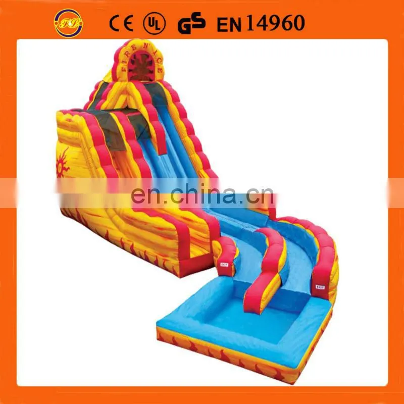 2015 New Fire-N-Ice Inflatable Water Slide With Pool