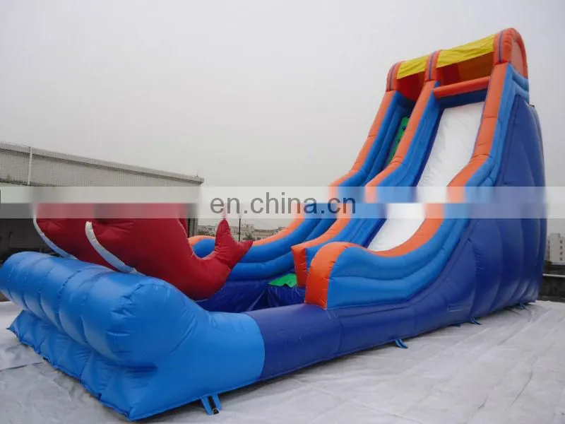 hot sale inflatable shark water slide