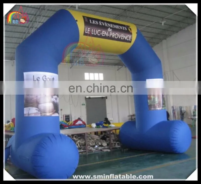Inflatable juice bottle arch,inflatable arch with rainbow&juice bottle for advertising