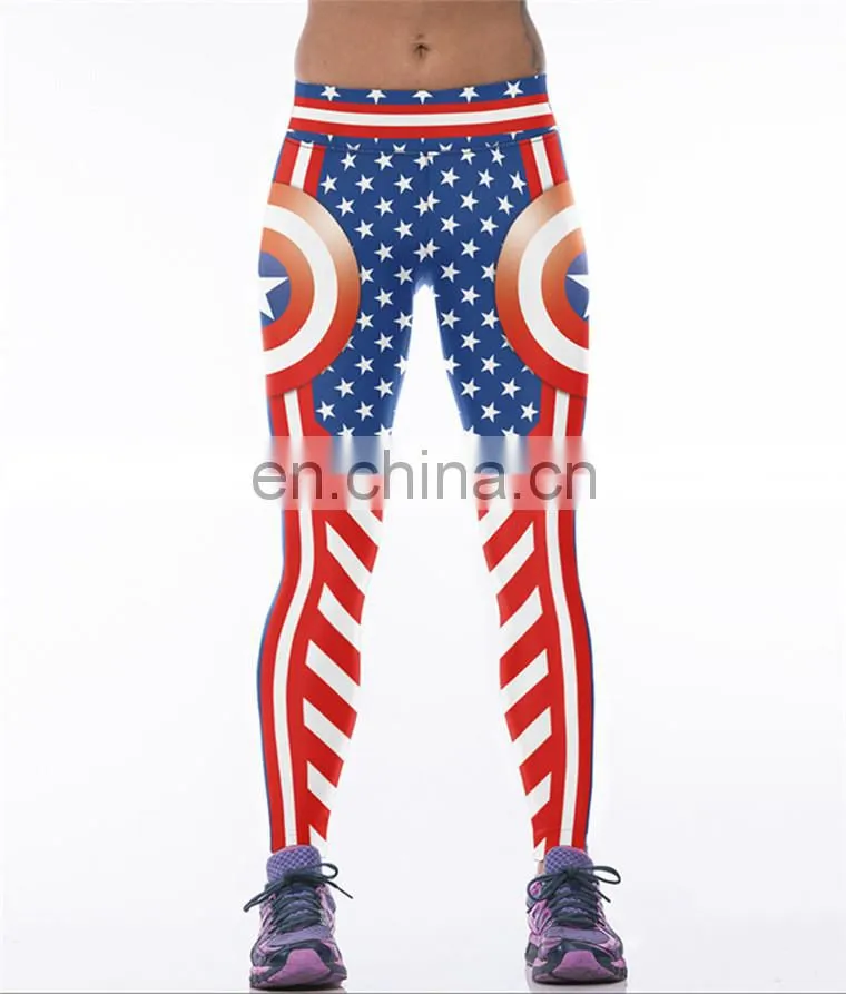 Wholesale Sexy Workout Sport Gym Fitness Printing Women Yoga Leggings