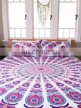 Indian Cotton Mandala Designer Quilt Cover Doona Cover Bedding Quilt Cover Comferter
