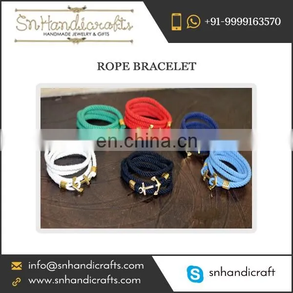 ANCHOR ROPE BRACELET COTTON ROPE MENS BRACELET