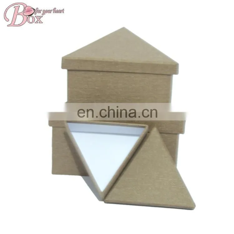 Triangle Gift Toys Cardboard Box Storage Organizer