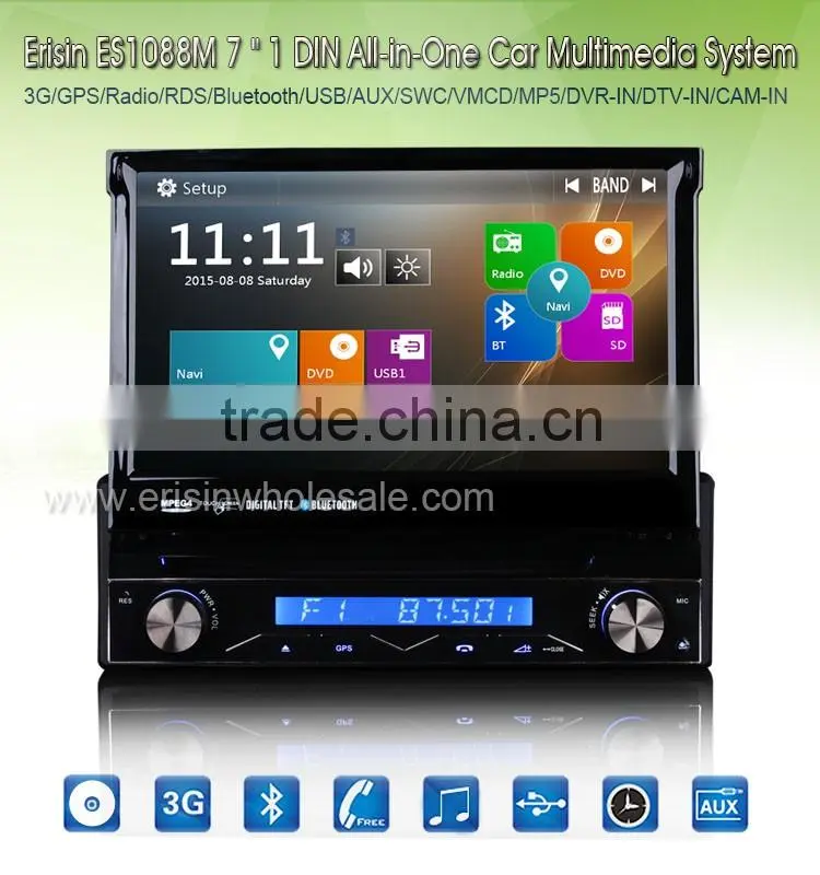 Erisin ES1088M 7 inch 1 Din Win8 UI All-In-One Car Multimedia Player with GPS
