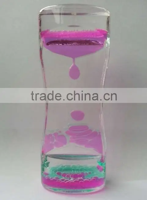 Promotional Gifts Sand Timer Hourglass, Liquid Oil Hourglass