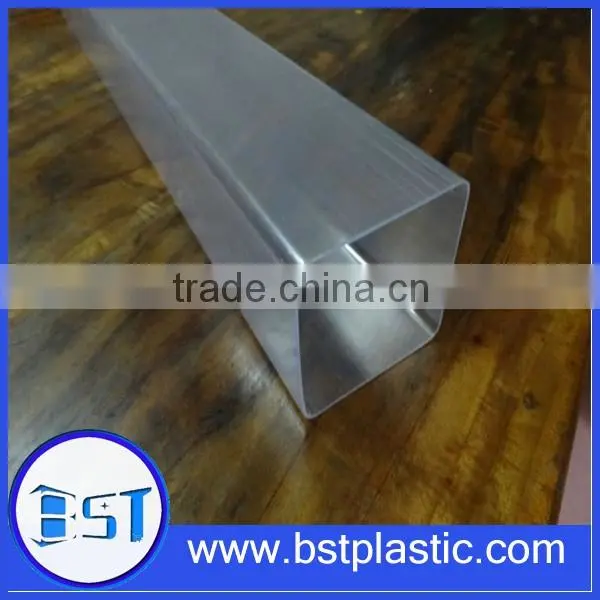 extrusion high quality clear PVC square tubing
