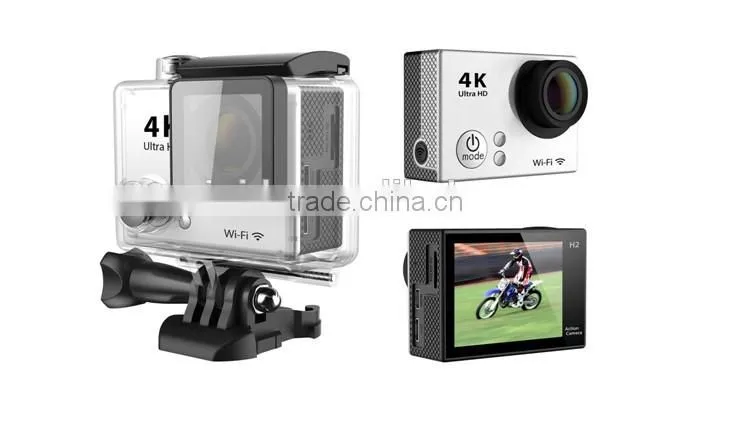0.95" OLED Front Screen 2.0" LCD Back Screen Dual Screen 4K(3840*2160) Action Camera H3 with WiFi Remote Controlling Via APP