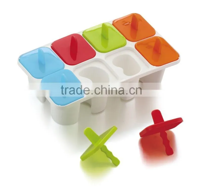 6 X Ice Mold Maker Orange shap ice cube tray Popsicle Mold