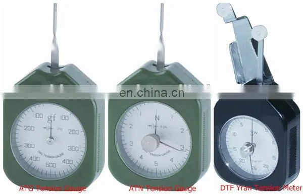 Easy operated belt tension gauge for yarn tension testing