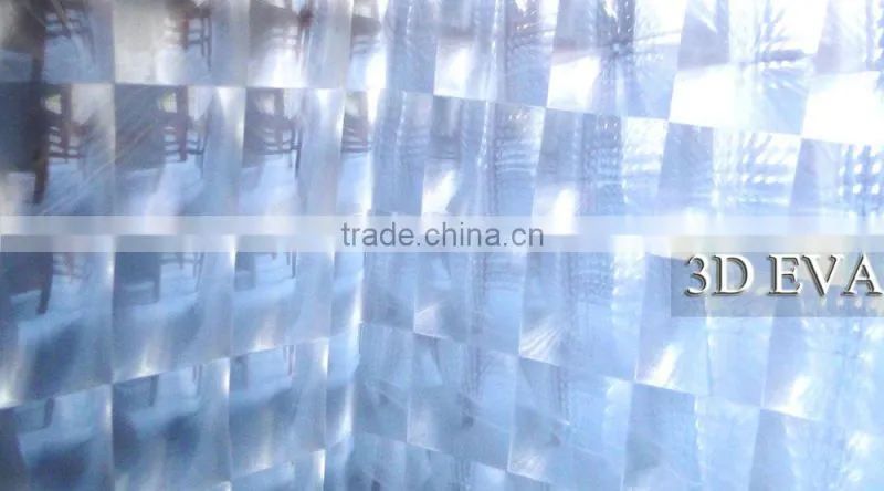 Fashion ruffle polyester shower curtain